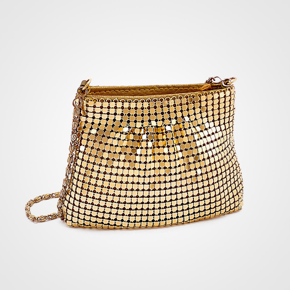 Bright Gold Purse With Chain product bag4