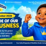 Rhapsody Of Realities for Early Readers (RORER), Oct 17, 2026: Full Article, Lessons & Quiz – THE HOLY SPIRIT IS WITH YOU