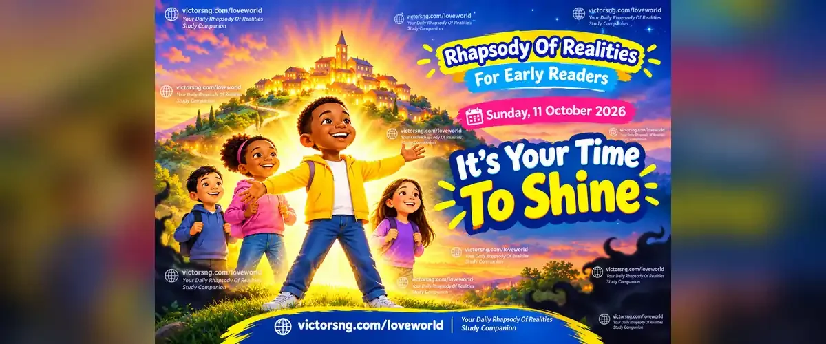 October 11 Rhapsody of Realities for Early Readers devotional